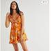 Free People Dresses | Free People Cord Looking Glass Mini | Color: Orange/Tan | Size: 2