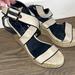 Jessica Simpson Shoes | Jessica Simpson Wedges, Size 10 | Color: Blue/Tan | Size: 10