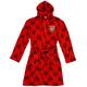 Get Wivvit Mens Arsenal AFC Football Hooded Fleece Dressing Gown Bath Robe Gift Sizes S M L XL, Medium
