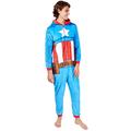 Marvel Mens Onesie Captain America X-Large Blue