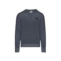 Aeronautica Militare - Men's Crew Neck Wool Sweater with SIL Chest Embroidery, blue navy, XL