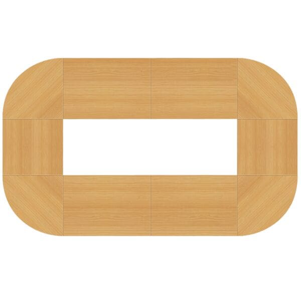 HAMMERBACHER Konferenztisch »London« oval 400 x 240 x 72 - 74 cm braun, 74 cm