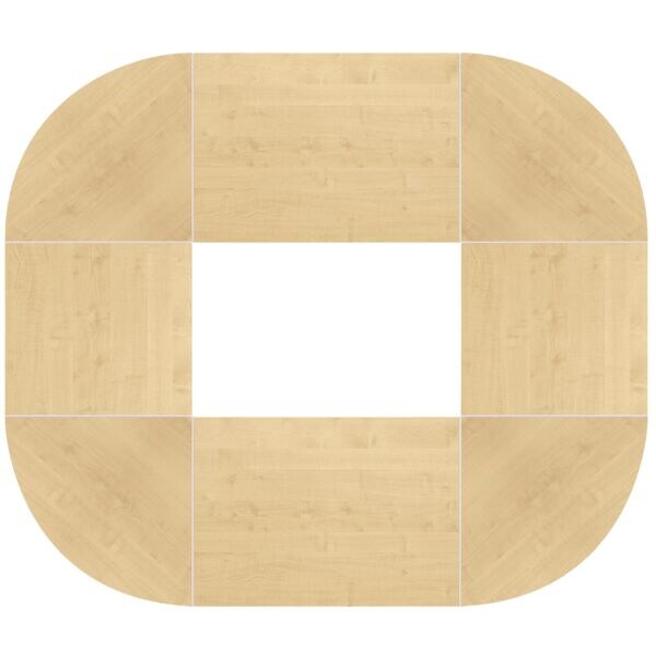 HAMMERBACHER Konferenztisch »London« oval 320 x 160 x 72 - 74 cm braun, 74 cm