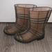 Burberry Shoes | Burberry Kids Rain Boots Size 27/9 | Color: Tan | Size: 9g