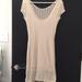Free People Dresses | Free People Crochet Soft Form Fitting Dress. Size M. | Color: Cream | Size: M