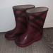 Burberry Shoes | Burberry Rain Boots 26/27 8.5 | Color: Pink | Size: 8.5g