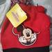 Disney Accessories | Disney Mickey Mouse Hat Set | Color: Red/Brown | Size: Osb