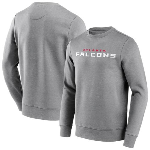 Atlanta Falcons Neutral Color Wordmark Crew Sweatshirt - Herren - Groß & Tall