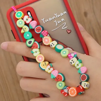 Sangle de téléphone en perles de...
