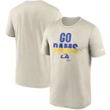 Men's Nike Cream Los Angeles Rams Legend Local Phrase Performance T-Shirt