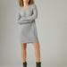 Lucky Brand Cloud Jersey Crew Dress - Women's Clothing Dresses in Heather Grey, Size XS
