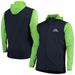 Men's Dunbrooke College Navy/Neon Green Seattle Seahawks Big & Tall Alpha Full-Zip Hoodie Jacket