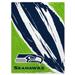 Seattle Seahawks 60'' x 80'' Retro Jazz Coral Fleece Blanket