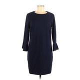 Old Navy Casual Dress - Shift Crew Neck 3/4 Sleeve: Blue Solid Dresses - Women's Size Medium