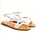 J. Crew Shoes | Nwb J Crew Vachetta Leather Sandals | Color: Tan/White | Size: 10
