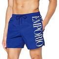 Emporio Armani Men's Swimwear Boxer Eco Conscious New Basics Swim Trunks, Black, 50