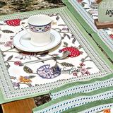 Cotton Floral Berry Print Tablecloth Collection