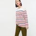 J. Crew Tops | J. Crew Striped Boatneck Tunic Top | Color: Red/White | Size: Xs