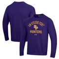 Men's Under Armour Purple Wisconsin-Stevens Point Pointers All Day Fleece Pullover Sweatshirt