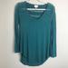 Anthropologie Tops | Deletta Anthropologie High-Low Top-Green-Crochet Accents-Xs | Color: Green | Size: Xs