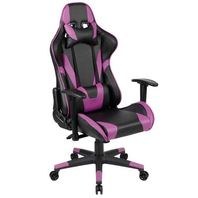 Flash Furniture CH-187230-1-PR-GG High-Back Fully Reclining Purple LeatherSoft Swivel Office Chair / Video Game Chair