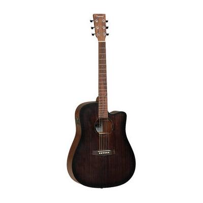 Tanglewood Guitars Crossroads Dreadnought Cutaway Acoustic/Electric Guitar (Whiskey Barrel Bur TWCRDCE