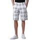 Matchstick Men's Plaid Summer Cargo Shorts #S3620K(S3620K Check#3,2XL/36)
