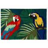 "Liora Manne Frontporch Parrot Pals Indoor/Outdoor Rug Multi 1'8"" x 2'6"" - Trans Ocean FTP12456744"