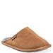 MUK LUKS Dave Printed Berber Suede Scuff - Mens 9 Tan Slipper Medium