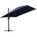 VredHom 10 Ft Square Cantilever Patio Umbrella with Cross Stand