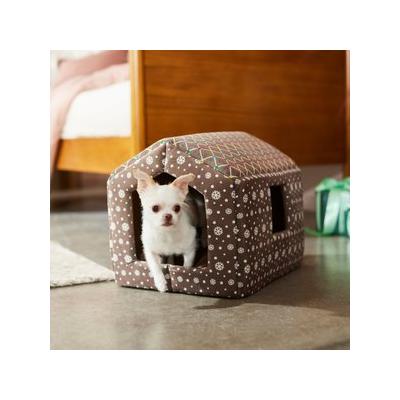 Frisco Holiday Dog & Cat Gingerbread House Bed