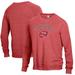 Men's Alternative Apparel Heathered Red Western Kentucky Hilltoppers The Champ Raglan Pullover Sweatshirt