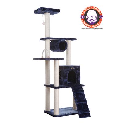 Real Wood 71" Cat Climbing Furniture Tower by Armarkat in Navy