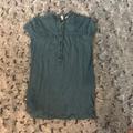 Anthropologie Tops | Anthropologie Little Yellow Button Top | Color: Black/Blue | Size: Xs