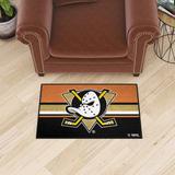 Black Area Rug - FANMATS Anaheim Ducks Starter Mat, Nylon | Wayfair 31925