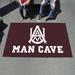 Gray 92 x 57 x 0.25 in Area Rug - FANMATS Alabama A&M Man Cave Ultimat, Nylon | 92 H x 57 W x 0.25 D in | Wayfair 32721