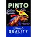 Buyenlarge 'Pinto Califonia Vegetables' Vintage Advertisement Paper in Blue/Brown/Yellow | 36 H x 24 W x 1.5 D in | Wayfair 0-587-21951-3C2842
