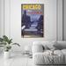 Cities & Skylines Chicago Fly TWA United States Cities By Oliver Gal Wall Art Advertisements Canvas in White/Brown | 54 H x 36 W x 1.5 D in | Wayfair