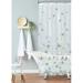 Laura Ashley Scattered Butterflies PEVA Shower Curtain in Blue/Gray | 72 H x 70 W in | Wayfair LAC014416