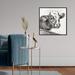 Oliver Gal Head of a Cow - Graphic Art on Canvas Canvas | 20 H x 20 W x 1.5 D in | Wayfair 40847_20x20_CANV_BFL