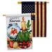 Ornament Collection 2-Sided Polyester 3'3 x 2 ft. House Flag in Blue/Red | 40 H x 28 W in | Wayfair OC-FR-HP-192462-IP-BOAA-D-US21-OC