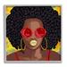 Stupell Industries Modern Glamour Pop Cosmetic Female Portrait Bold Lips by Marcus Prime - Graphic Art on Canvas in Brown | Wayfair