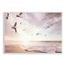 Stupell Industries Seagulls Over Beach Coast Surf Nautical Landscape by Ziwei Li - Photograph on Canvas Canvas, in Brown | Wayfair af-969_wd_10x15