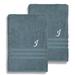 Lark Manor™ Alamanno Monogrammed 2 Piece 1 Turkish Cotton Bath Sheet Towel Set Terry Cloth/Turkish Cotton in White | Wayfair