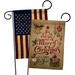 Ornament Collection Merry Christmas & Happy New Year 2-Sided Polyester 18.5 x 13 in. Garden Flag in Brown/Red | 18.5 H x 13 W in | Wayfair