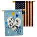 Ornament Collection 2-Sided Polyester 3'3 x 2 ft. House Flag in Blue/Red | 40 H x 28 W in | Wayfair OC-FY-HP-192439-IP-BOAA-D-US21-OC