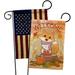 Ornament Collection 2-Sided Polyester 1'5 x 1 ft. Garden Flag in Blue/Brown/Red | 18.5 H x 13 W in | Wayfair OC-HA-GP-191108-IP-BOAA-D-US17-OC