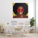 Stupell Industries Modern Glamour Pop Cosmetic Female Portrait Bold Lips by Marcus Prime - Graphic Art on Canvas in White | Wayfair af-951_cn_36x36