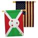 Breeze Decor Home Decor 2-Sided Polyester 3'3 x 2'3 ft. House Flag in Green/Red/Yellow | 40 H x 28 W in | Wayfair BD-CY-HP-108365-IP-BOAA-D-US15-BD