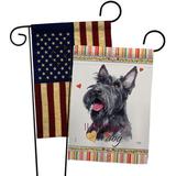 Breeze Decor Miniature Poodle Happiness 2-Sided Polyester 18 x 13 in. Garden Flag | 18.5 H x 13 W in | Wayfair BD-PT-GP-110215-IP-BOAA-D-US20-BD